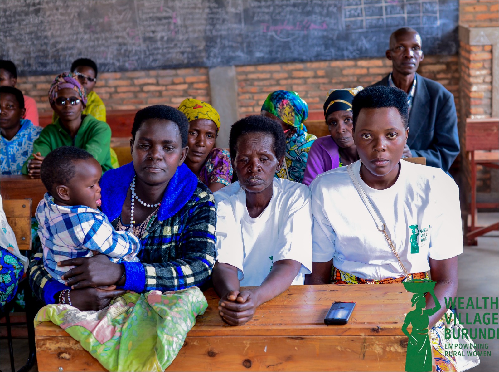 Rural women participating in training session